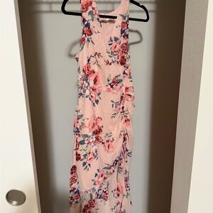 Eliza J Pink and Blue Floral Dress